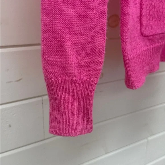 J. Crew Vibrant Pink Knit Sweater Alpaca Merino Wool Blend Small - Picture 3 of 8